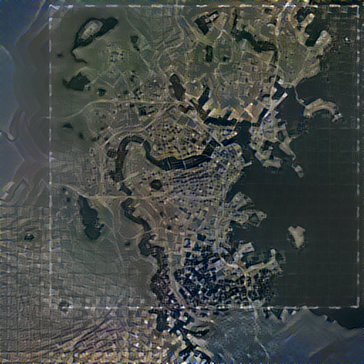 Output of Fallout 4 map plus Boston satellite
imagery