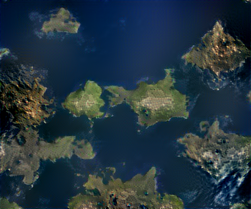 Output of hexagon map plus island satellite
imagery