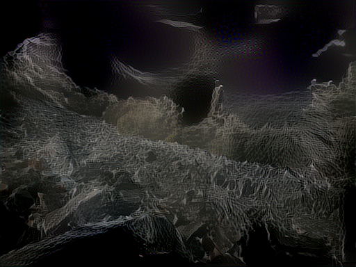 Output of Shenandoah mountains and halo ring
mountains