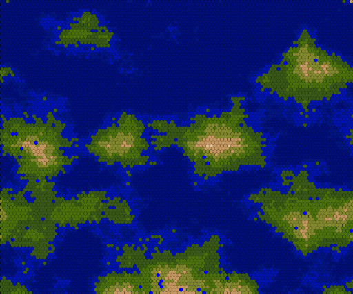 Kaelan's island hexagon map